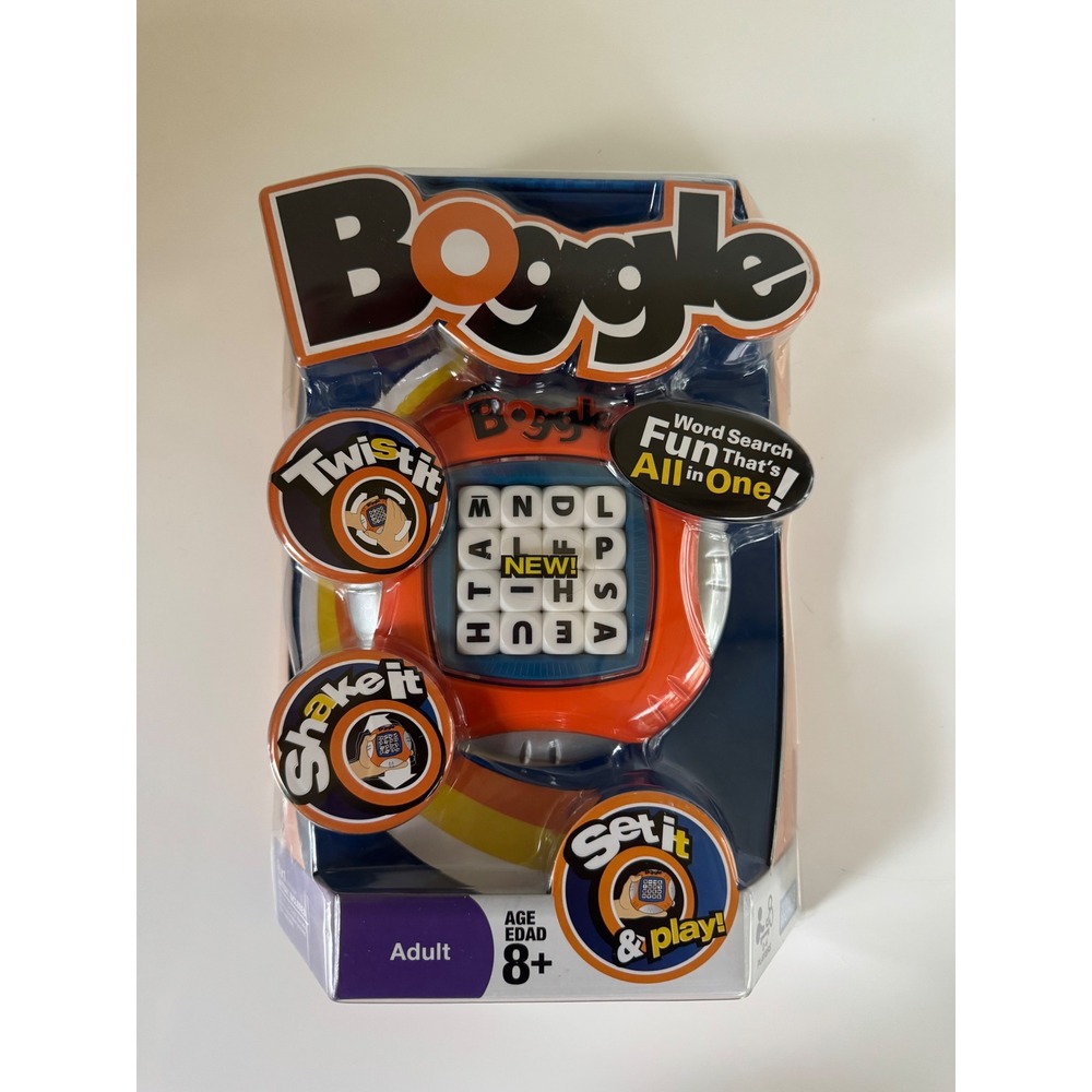 Hasbro Boggle Twist and Shake Handheld Word Game Electronic Timer 2008 New NIB